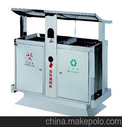 佛山不锈钢果皮桶生产厂家 广州麦穗P P176分类环保垃圾桶